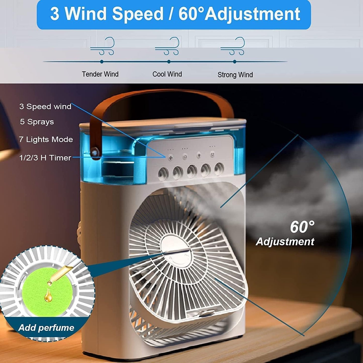 FrostoWave™ Arctic Air 3-in-1 Mini Cooler